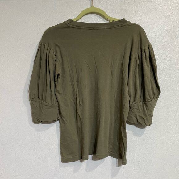 Joie Military Olive Lydia Tee Sz XS NWT - Picture 13 of 16